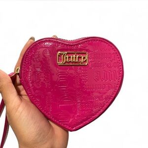Y2K Juicy Couture Fuchsia Heart Wristlet